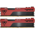 16GB (Kit of 2x8GB) DDR4-3600 VIPER (by Patriot) ELITE II, Dual-Channel Kit, PC28800, CL20, 1.35V, Red Aluminum HeatShiled with Black Viper Logo, Intel XMP 2.0 Support, Black/Red