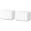 MERCUSYS Halo Halo H80X (2-pack)  AX3000 Mesh Wi-Fi 6 System, 3 x Gigabit LAN Port, 2402Mbps on 5GHz + 574Mbps on 2.4GHz, 802.11ac/b/g/n, Beamforming, Wi-Fi Dead-Zone Killer, Seamless Roaming with One Wi-Fi Name, Parrents control