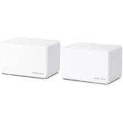 MERCUSYS Halo Halo H80X (2-pack)  AX3000 Mesh Wi-Fi 6 System, 3 x Gigabit LAN Port, 2402Mbps on 5GHz + 574Mbps on 2.4GHz, 802.11ac/b/g/n, Beamforming, Wi-Fi Dead-Zone Killer, Seamless Roaming with One Wi-Fi Name, Parrents control