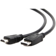Cable DP-HDMI  - 1m - Cablexpert CC-DP-HDMI-1M, 1m, HDMI type A (male) only to DP (male) cable,  (cable is not bi-directional), Black