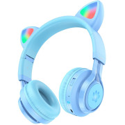 HOCO W39 Cat ear kids BT headphones Blue