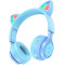HOCO W39 Cat ear kids BT headphones Blue
