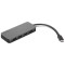 Lenovo USB-C to 4 Port USB-A Hub, Input:USB-C Male , Output:4*USB-A Female (USB3.0), Data rate 5Gbps