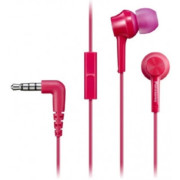 Earphones Panasonic RP-TCM115GCP Pink, Mic, 4pin 1*mini-jack 3.5mm