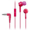 Earphones Panasonic RP-TCM115GCP Pink, Mic, 4pin 1*mini-jack 3.5mm