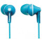 Earphones Panasonic RP-HJE125E-Z Turquoise, w/o Mic, 1 x mini-jack 3.5mm
