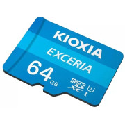 64GB Kioxia Exceria LMEX1L064GG2 microSDHC, 100MB/s, (Class 10 UHS-I) + Adapter MicroSD->SD (card de memorie/карта памяти)