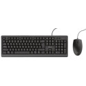 Trust Primo Keyboard & Mouse Set, Silent keys and mouse buttons Black