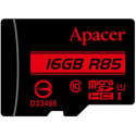 Карта памяти Apacer 16GB MicroSD (Class 10) +SD adapter,  AP16GMCSH10U5-R