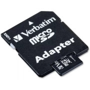 Карта памяти Verbatim Premium 64GB microSD Class10 A1 UHS-I + SD adapter