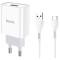 HOCO C81A Asombroso single port charger set Type-C White