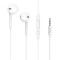 HOCO M55 Memory sound wire control earphones with mic White