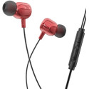 HOCO M87 String wired earphones with with microphone Red