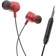 HOCO M87 String wired earphones with with microphone Red
