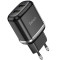 HOCO N4 Aspiring dual port charger(EU) Black