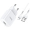 HOCO N9 Especial single port charger set Lightning White