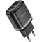 HOCO N4 Aspiring dual port charger set for Type-C Black