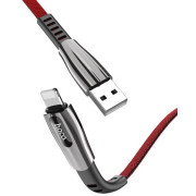 HOCO U70 Splendor charging data cable for Lightning Red