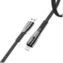 HOCO U70 Splendor charging data cable for Lightning Dark Gray
