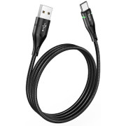 HOCO U93 Shadow charging data cable for Type-C Black