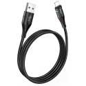 HOCO U93 Shadow charging data cable for Lightning Black