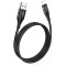 HOCO U93 Shadow charging data cable for Lightning Black