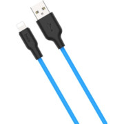 HOCO X21 Plus Silicone charging cable for Type-C(L=1M) black&blue