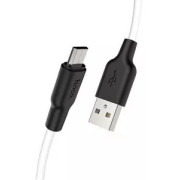 HOCO X21 Plus Silicone charging cable for Micro(L=0.25M) black&white