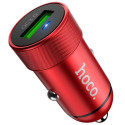 HOCO Z32 Speed Up single port QC3.0 car charger, Red