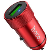 HOCO Z32 Speed Up single port QC3.0 car charger, Red