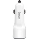 HOCO Z23 grand style dual-port car charger, White