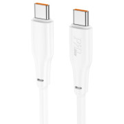 HOCO X93 Force 100W fast charging data cable Type-C(L=1M) White