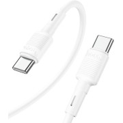 HOCO X83 Type-C to Type-C Victory 60W charging data cable White