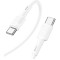 HOCO X83 Type-C to Type-C Victory 60W charging data cable White
