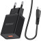 Jokade Wall Charger with Cable USB to Type-C Single Port 5A JB022, Black