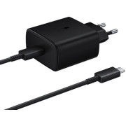 Samsung Wall Charger 1xType*C Super Fast Charging 45W with Cable Type-C to Type-C 1.8m, Black 