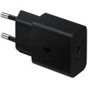 Samsung Wall Charger 1xType-C 15W (w/o cable), Black 
