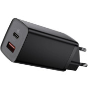 Universal Home Charger Baseus GaN2 Lite, 2xUSB (C + U), 65W, Black  CCGAN2L-B01