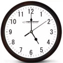 Clock Wall Esperanza LOS ANGELES  EHC015W White,  30 cm, plastic frame, Quiet movement, hook for easy installation, Power: 1x AA battery (not included)