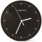 Clock Wall Esperanza BUDAPEST EHC010K Black, 20 cm, plastic frame, Quiet movement, hook for easy installation, Power: 1x AA battery (not included)