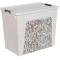 124059 Container universal pentru depozitare ALEANA Smart Box cu decor Home 40.0 l, 49x32x39 cm