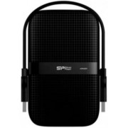 2.5" External HDD 4.0TB (USB3.1)  Silicon Power Armor A60, Black, Rubber + Plastic, Military-Grade Protection MIL-STD 810G, IPX4 waterproof, Advanced internal suspension system keeps the hard drive safe from drops and bumps