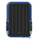 2.5" External HDD 1.0TB (USB3.2)  Silicon Power Armor A66, Black/Blue, Rubber + Plastic, Military-Grade Protection MIL-STD 810G, IPX4 waterproof, Advanced internal suspension system keeps the hard drive safe from drops and bumps