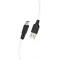 Cable USB to Lightning HOCO X21 Silicone, 1m, Black/White, up to 2A, Charching Data Cable, Outer material: Silicone