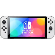 Portable Game Console  Nintendo Switch OLED Model, 64GB, Neon Blue and Neon Red, 7" Oled screen, Three modes: Handheld / TV / Tabletop, Wide and Adjustable stand, Built-in wired LAN port in dock-station