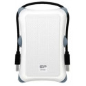 2.5" External HDD 1.0TB (USB3.1)  Silicon Power Armor A30, White/Black, Rubber + Plastic, Military-Grade Protection MIL-STD 810G, Internal silica gel suspension system and external silica gel bubbles keeps your hard drive safe from drops and bumps