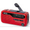 MUSE MH-07 RED, Tuner FM, Clocks, Cranking Dynamo, Solar Power, RED