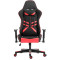 Lumi Gaming Chair with Headrest & Lumbar Support CH06-13, Black/Red, Mesh Fabric, 2D Armrest, Steel Frame, 350mm Nylon Plastic Base, PU Hooded Caster, 100mm Class 3 Gas Lift, Weight Capacity 150 Kg