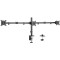 Arm for 3 monitors 17"-27" Gembird MA-D3-01, Adjustable desk 3-display mounting arm (rotate, tilt, swivel), up to 7 kg, VESA 75/100, black