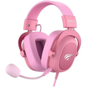 Gaming Headset Havit H2002d, 53mm driver, 20-20kHz, 64 Ohm, 110dB, 1.7m, 3.5mm, Pink